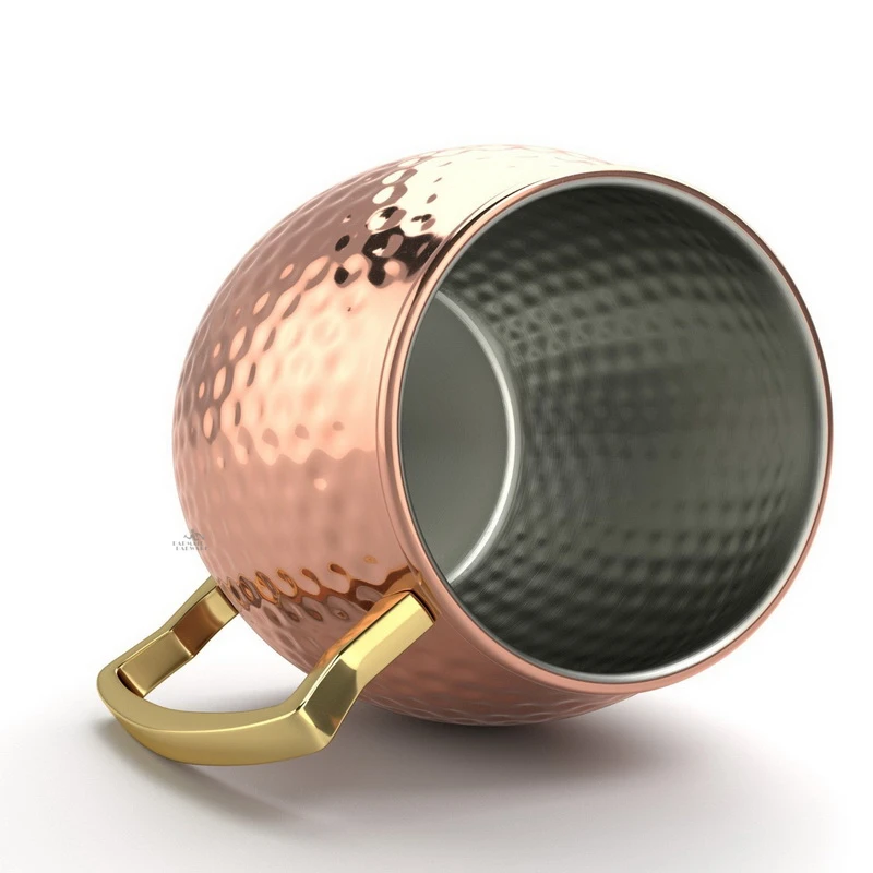 4pcs 550ml Hammered Copper Pla - Copper Cocktail Mug ulasan dan harga