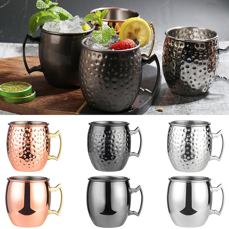 1Pcs 530ml Stainless Steel Mos - Copper Cocktail Mug ulasan dan harga